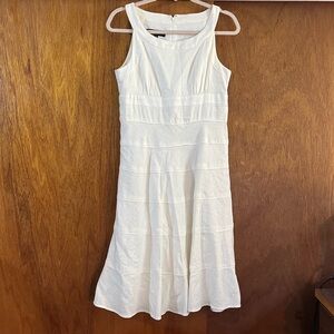 Jones New York White Sleeveless Dress
